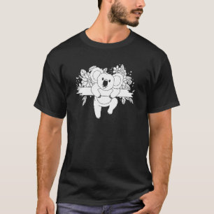 Camiseta Koalas Flores animales salvajes Oso de Koala