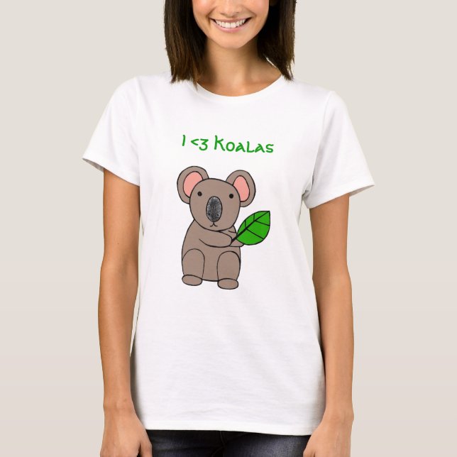 Camiseta Koalas I <3 (Anverso)