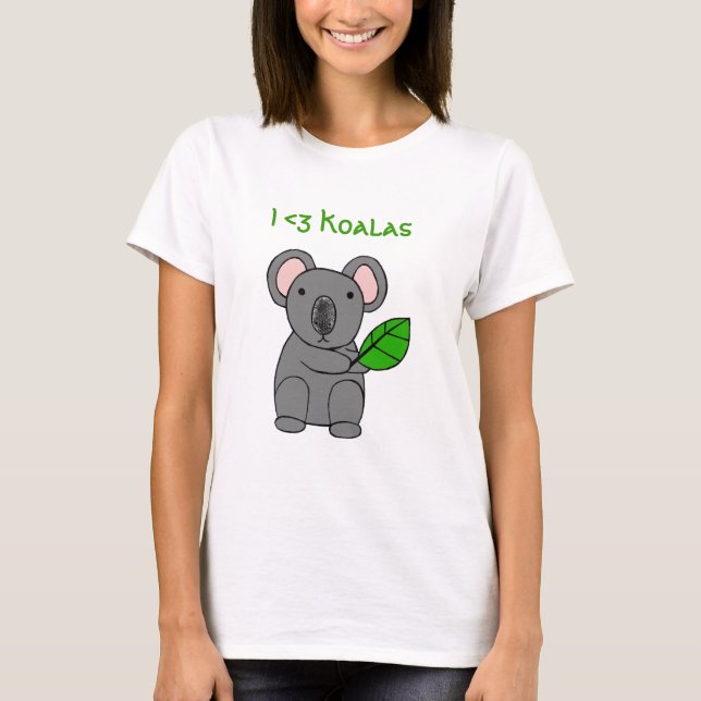 Camiseta Koalas I <3 #2 (Anverso)