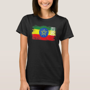 Camiseta Kobo Bandera De Etiopía Para Hombres Etíopes Mujer