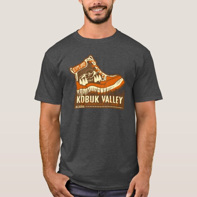 Camiseta Kobuk Valley National Park Alaska Brown And Orange (Anverso)