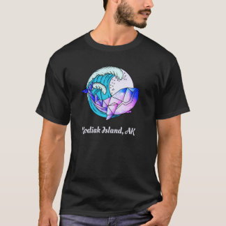 Camiseta Kodiak Island Ak Paint Japonés Orca Geométrica Kil