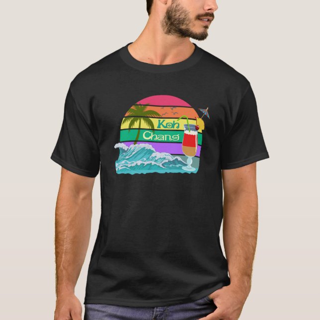 Camiseta Koh Chang Thailand Palm Souvenir Bangkok Phuket Pa (Anverso)