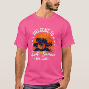 Camiseta Koh Samui Tailandia Sunset Beach Palm Trees Paradi