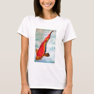 Camiseta Kohaku Koi arte acuático japonés de peces