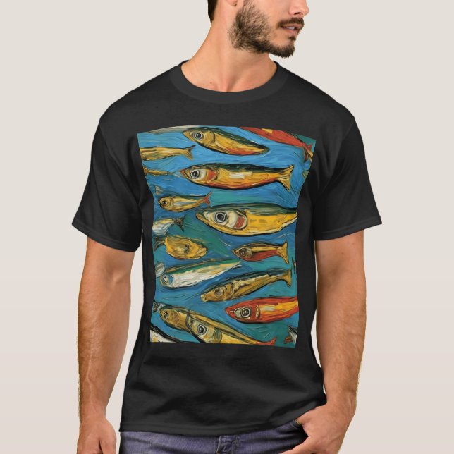 Camiseta Koi al cuadrado (Anverso)