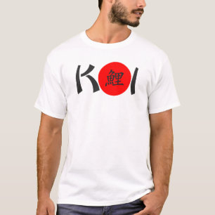 Camiseta KOI - Caligrafía japonesa de Nishikigoi 1 camiset