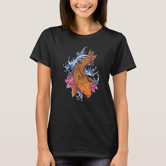 Camiseta Koi Carp Fish Graphic Koi Fish (Anverso)