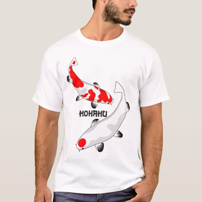 Camiseta KOI Carp Fish - Nishikigoi KOHAKU 1 T-Shirt (Anverso)