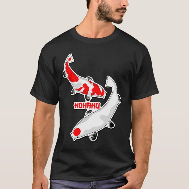 Camiseta KOI Carp Fish - Nishikigoi KOHAKU 2 T-Shirt (Anverso)