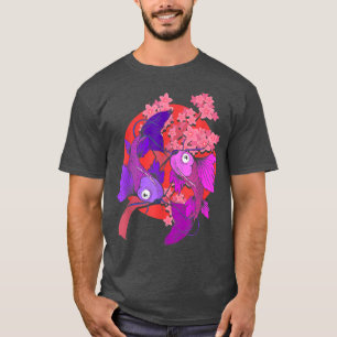 Camiseta Koi Carp Taisho Sanke Koi Fish Pond Sakura Koi Car