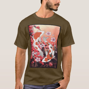 Camiseta Koi Cherry Blossom Sakura Tree Bubble Flower Japan