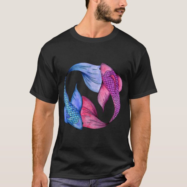 Camiseta Koi de colores (Anverso)