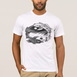Camiseta koi de yang del yin