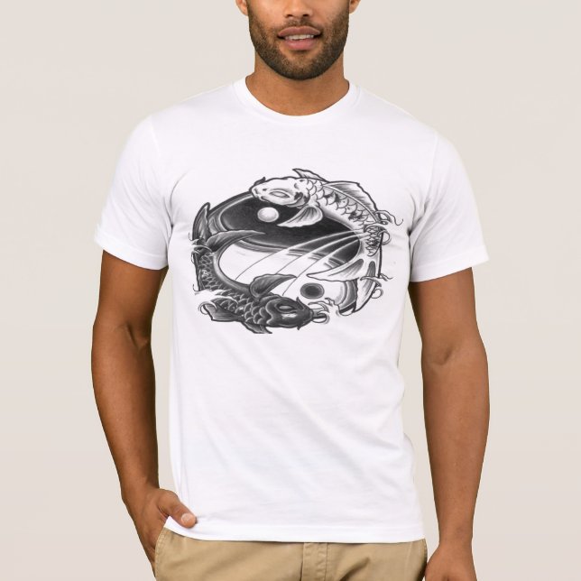 Camiseta koi de yang del yin (Anverso)