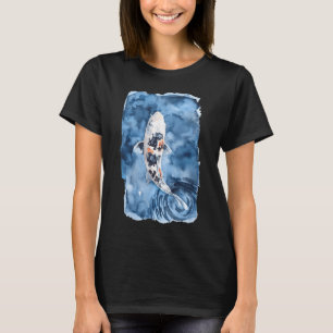 Camiseta Koi en azul