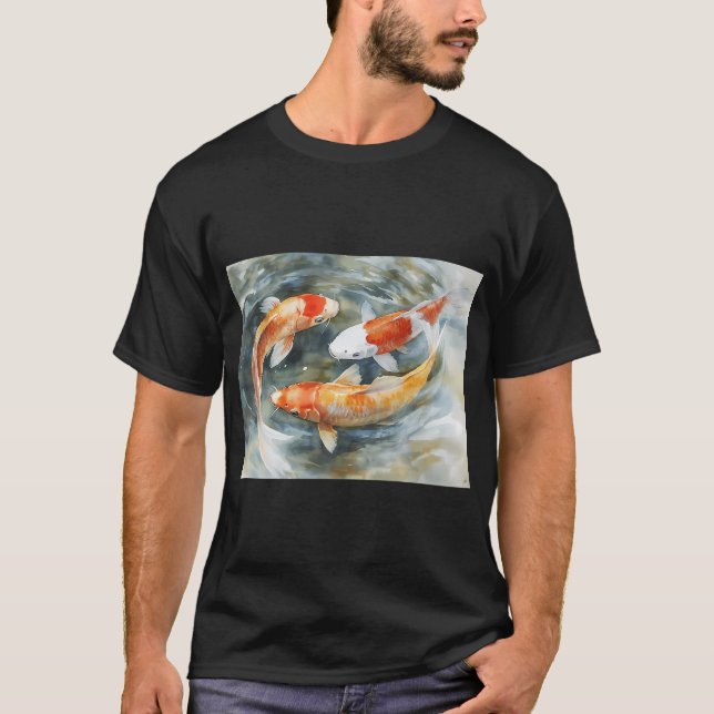Camiseta Koi en Estanque (Anverso)
