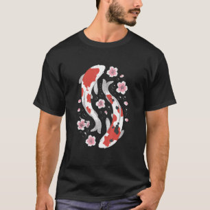 Camiseta Koi en estilo Ying & Yang peces japoneses hombres 