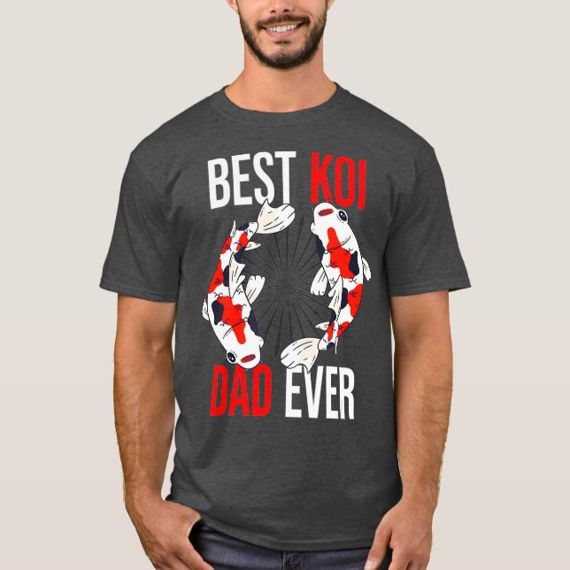 Camiseta Koi Fisch Mejor Koi Dad Nishikigoi (Anverso)