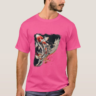 Camiseta Koi Fish Arte Japonés Koi Carp Fish Asia