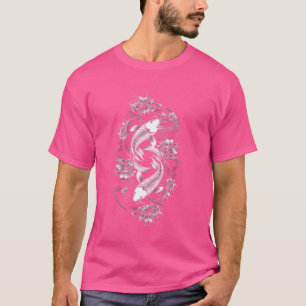 Camiseta Koi Fish Arte Japonés Lotus Flores Gr Tradicional