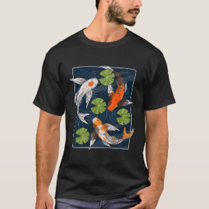 Camiseta Koi Fish Asia Mascota animal de barril japonés de