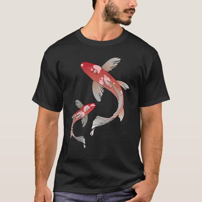 Camiseta Koi Fish Chinese Yin & Yang (Anverso)