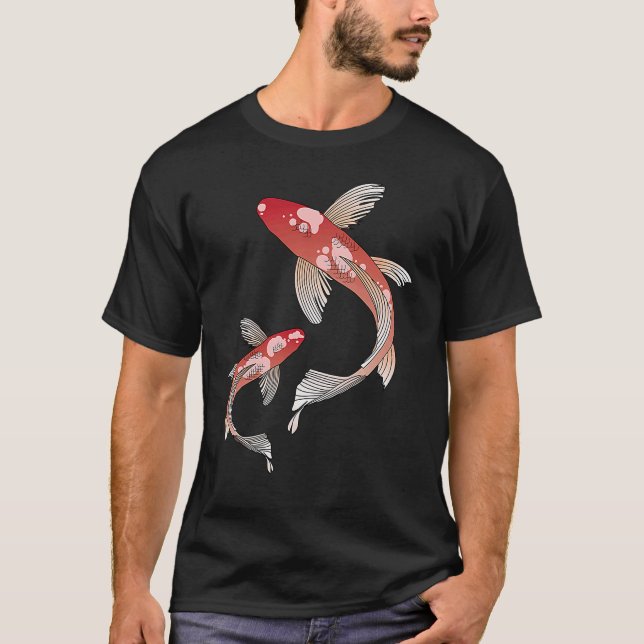 Camiseta Koi Fish Chinese Yin & Yang (Anverso)