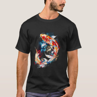 Camiseta Koi Fish Colourful Asian Carp Japanese Koi Carp Fi