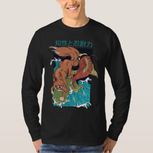 Camiseta Koi Fish con diseño de estilo japonés Fox