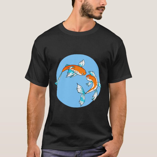 Camiseta Koi Fish Digital Art (Anverso)