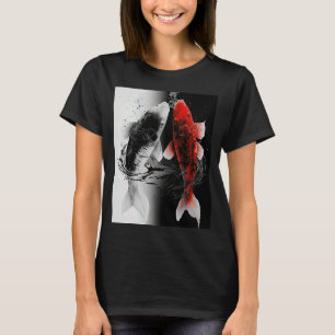 Camiseta Koi Fish, estético de Samurai japonés
