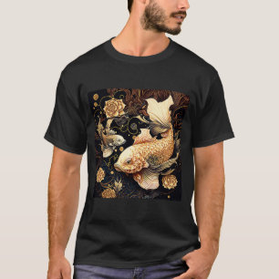 Camiseta Koi Fish estético de Samurai japonés 5