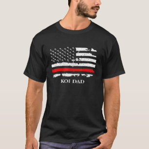 Camiseta Koi Fish Estilo Japonés Pescado De Carpa Papá