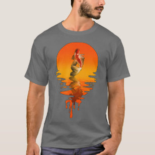 Camiseta Koi Fish estilo retro vintage