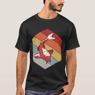 Camiseta Koi Fish Geometric Vintage Retro Fish Tank