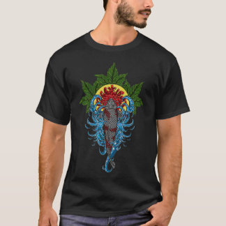 Camiseta Koi Fish Gift Arte Japonés Koi Flores Koi Fish