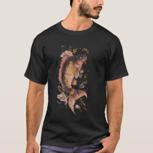 Camiseta Koi Fish Guay Tattoo japonés Jinli Japón Coi Carp