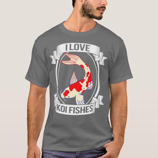 Camiseta Koi Fish I Love Fish (Anverso)