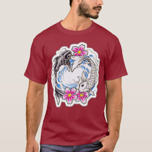 Camiseta Koi Fish in Love Yin y Yang
