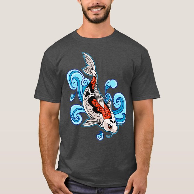 Camiseta Koi Fish Japanese Premium (Anverso)