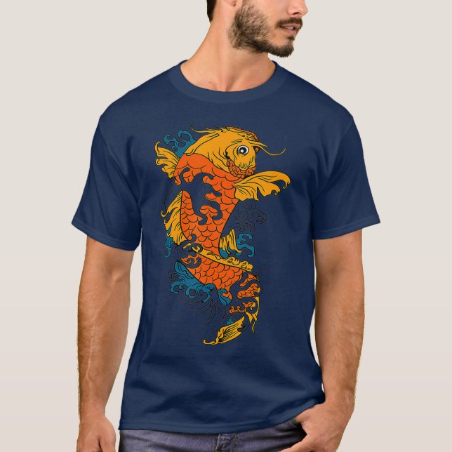 Camiseta Koi Fish japonés (Anverso)