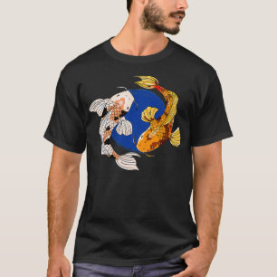 Camiseta Koi Fish japonés Jinli Nishikigoi Zen Ying Yang K