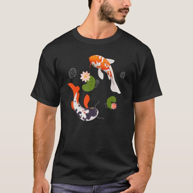 Camiseta Koi Fish japonés Koi Carp Nishikigoi Japón Koi L (Anverso)