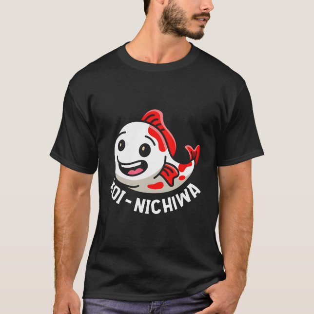 Camiseta Koi Fish japonés Koi-Nichiwa Nishikigoi Koi Carp (Anverso)