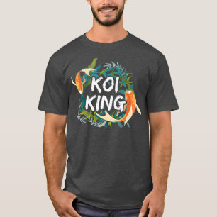 Camiseta Koi Fish King Jardín Japonés Kois Pond Sanke