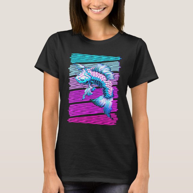 Camiseta Koi Fish Koi Carp Vaporwave A (Anverso)