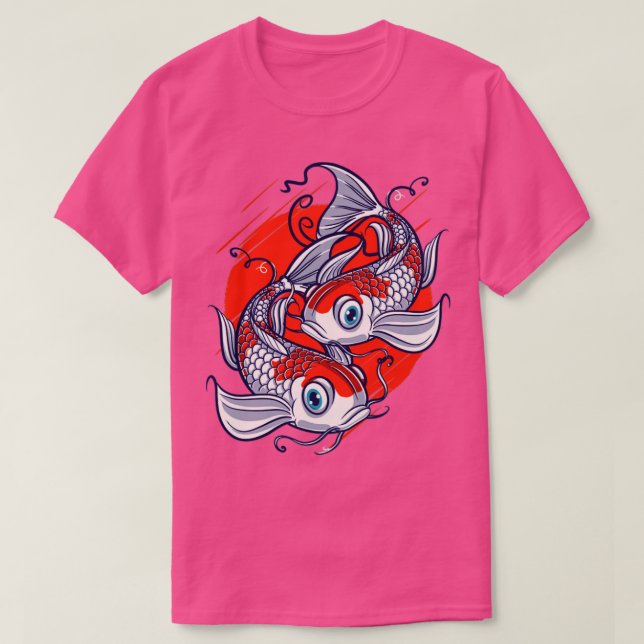 Camiseta Koi Fish Lover Water Pond Animal Mascota Asia Japo (Diseño del anverso)