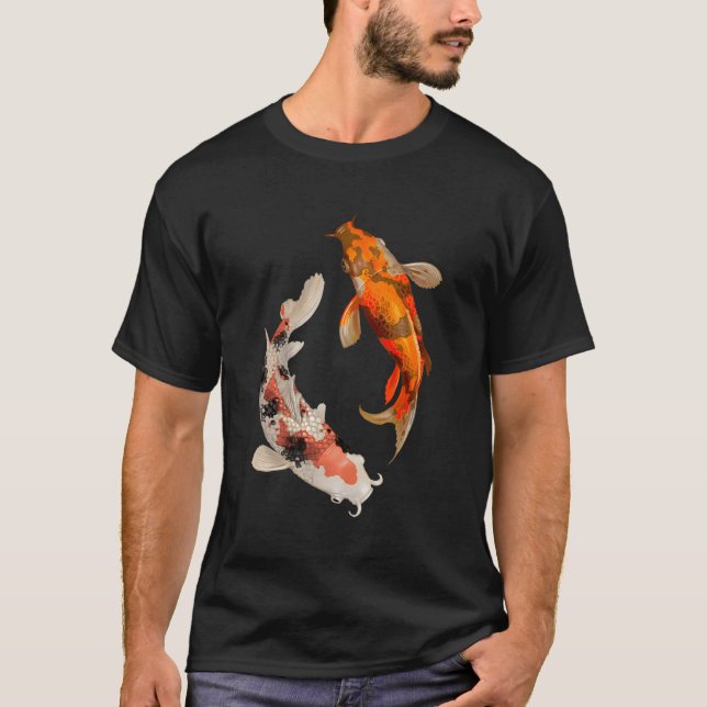 Camiseta Koi Fish Nishikigoi Yin Yang Carp (Anverso)