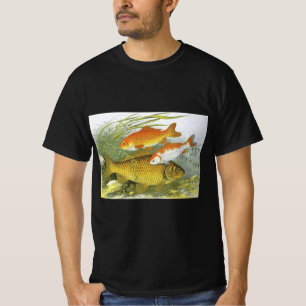 Camiseta Koi Fish, pez dorado, vida marina acuática